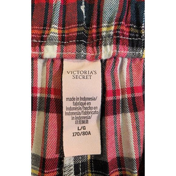 Victoria Secret Women's Pants ‎ Red Plaid Pajama Bottoms Size L NWT - Picture 4 of 5